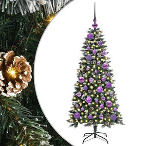 vidaXL Sapin de No&euml;l artificiel Vert 120 cm PVC, plastique et acier