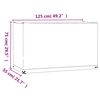vidaXL Housse de salon de jardin 8 œillets 125x55x75 cm rectangulaire