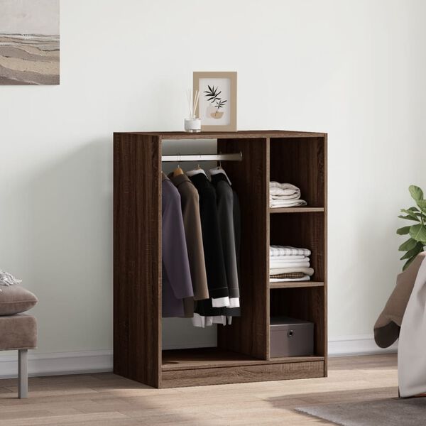 vidaXL Garde-robe ch&ecirc;ne marron 77x48x102 cm bois d'ing&eacute;nierie
