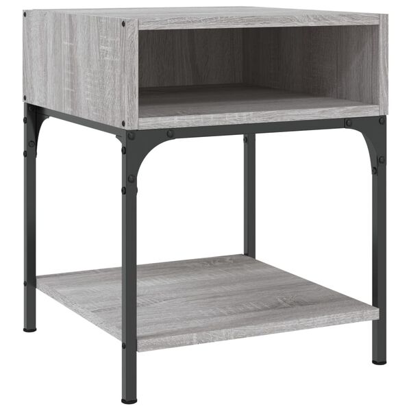 vidaXL Tables de chevet 2 pcs sonoma gris 40x41x50 cm bois ing&eacute;nierie