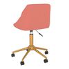 vidaXL Chaises pivotantes &agrave; manger lot de 4 rose velours