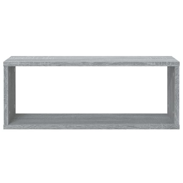vidaXL &Eacute;tag&egrave;res murales cube 6 pcs Sonoma gris 60x15x23 cm Bois