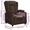 vidaXL Fauteuil Marron Similicuir
