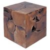 vidaXL Tabourets 4 pcs marron 40x40x45 cm bois de teck massif