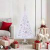 vidaXL Sapin de Noël artificiel avec 150 LED Blanc 120 cm PVC et Acier