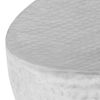 vidaXL Table basse martelée Argenté 100x50x28 cm Aluminium