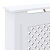 vidaXL Cache-radiateur MDF Blanc 78 cm