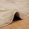 vidaXL Tapis en fausse Tafalla Beige &Oslash; 120 cm Polyester