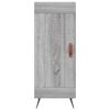 vidaXL Buffet haut Sonoma gris 34,5x34x180 cm Bois d'ing&eacute;nierie