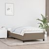 vidaXL Cadre de lit sans matelas taupe 100x200 cm tissu