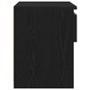 vidaXL Cabinet de chevet avec tiroir 2 pcs Ch&ecirc;ne noir 40 x 30 x 39 cm