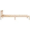 vidaXL Cadre de lit extra long sans matelas 90x210 cm bois massif pin