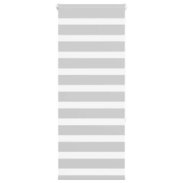 vidaXL Store z&egrave;bre gris clair largeur du tissu 55,9 cm polyester