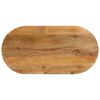 vidaXL Dessus de table 100x40x2,5 cm ovale bois massif de manguier