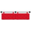 vidaXL T&ecirc;te de lit suspendue Rouge 170 x 55 x 5 cm Simili cuir