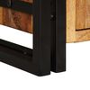 vidaXL Highboard avec portes Bois de mangue massif et brut et métal