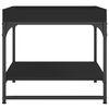 vidaXL Table basse noir 49,5x49,5x45 cm bois d'ing&eacute;nierie