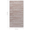 vidaXL Tapis d'extérieur ARAKIL Taupe 140x200 cm PP