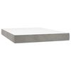 vidaXL Matelas &agrave; ressorts ensach&eacute;s 120 x 210 cm Gris clair