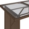 vidaXL Ensemble à manger de jardin avec coussins 2 pcs marron rotin