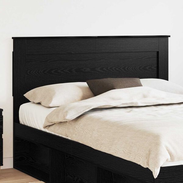 vidaXL T&ecirc;te de lit Ch&ecirc;ne noir 140 cm Bois d'ing&eacute;nierie
