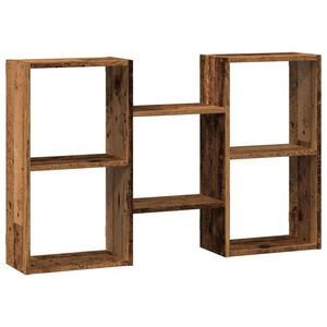 vidaXL &Eacute;tag&egrave;re murale vieux bois 96x18x60 cm bois d'ing&eacute;nierie