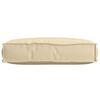 vidaXL Coussin Beige 60 x 40 x 8 cm Tissu Oxford