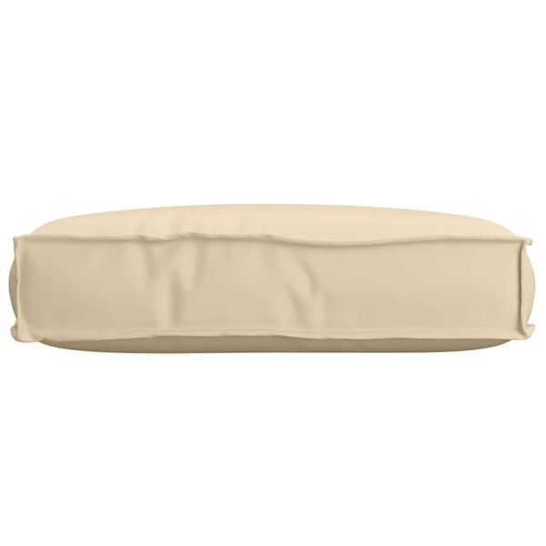 vidaXL Coussin Beige 60 x 40 x 8 cm Tissu Oxford