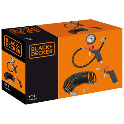 BLACK+DECKER Accessoires à air 6 pcs