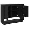 vidaXL Buffet Chêne noir 97 x 29 x 75 cm Bois d'ingénierie