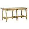 vidaXL Table de jardin 160x74x75 cm Bois de pin impr&eacute;gn&eacute;