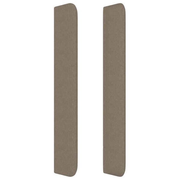 vidaXL T&ecirc;te de lit avec oreilles Taupe 163x16x118/128 cm Tissu