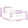 vidaXL Cadre de lit ottoman et matelas gris fonc&eacute; 120x200 cm velours