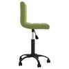vidaXL Chaise pivotante de salle &agrave; manger Vert clair Velours