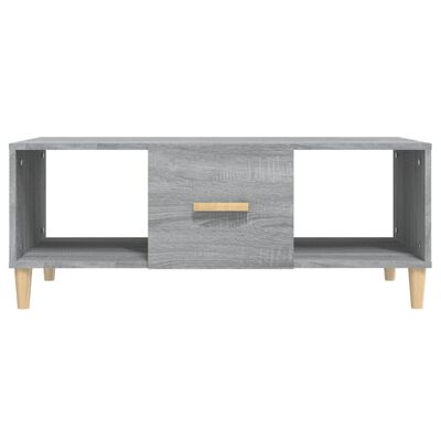 vidaXL Table basse Sonoma gris 102x50x40 cm Bois d'ingénierie
