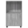 vidaXL Armoire à roulettes sonoma gris 55x40x91 cm bois d'ingénierie