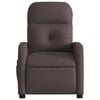 vidaXL Fauteuil de massage inclinable Marron fonc&eacute; Tissu