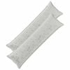 vidaXL Housse de coussin 2 pc HOUTEN Gris clair 40 x 145 cm Flanelle