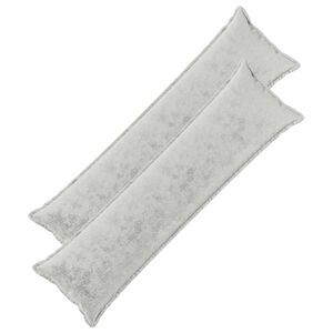 vidaXL Housse de coussin 2 pc HOUTEN Gris clair 40 x 145 cm Flanelle