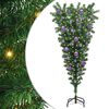 vidaXL Sapin de No&euml;l artificiel pr&eacute;&eacute;clair&eacute; &agrave; l'envers avec ensemble de boules