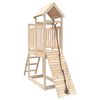 vidaXL Maisonnette de jeu avec mur d'escalade bois massif de pin