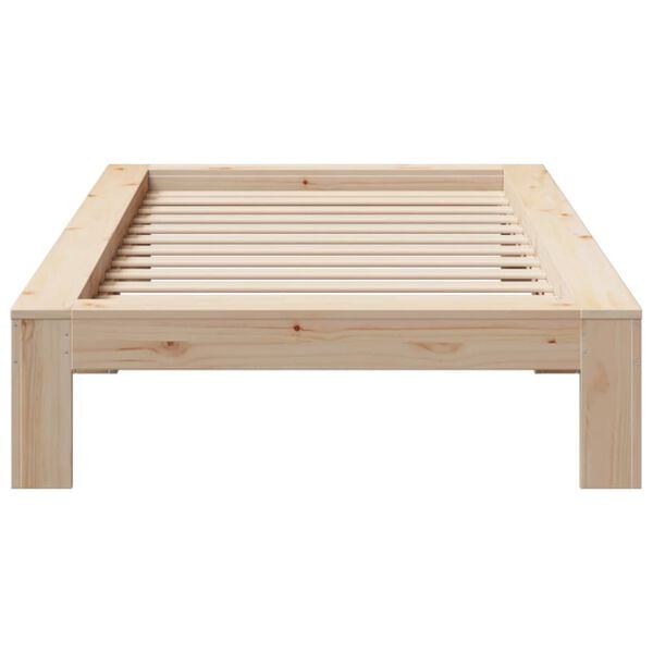 vidaXL Cadre de lit sans matelas 100x200 cm bois massif de pin