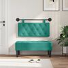vidaXL T&ecirc;te de lit suspendue Turquoise 100 x 55 x 7 cm Velours