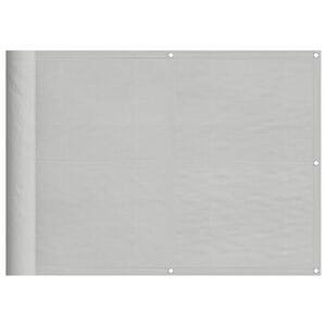vidaXL &Eacute;cran de balcon gris clair 75x300 cm 100% polyester oxford