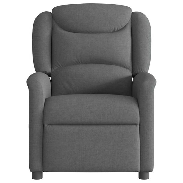 vidaXL Fauteuil de massage inclinable Gris fonc&eacute; Tissu
