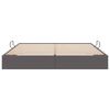 vidaXL Lit de Rangement avec matelas Gris 180 x 200 cm Faux cuir