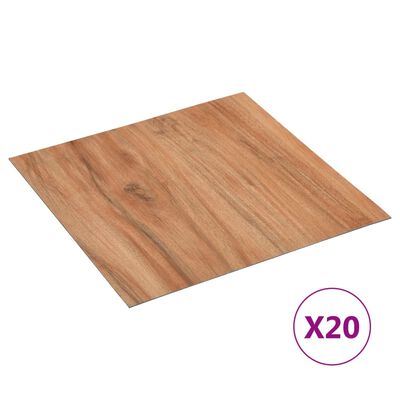 vidaXL Planches plancher autoadhésives 20 pcs PVC 1,86 m² naturel