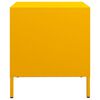 vidaXL Table de chevet jaune moutarde 35x39x43,5 cm acier