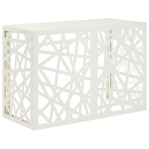 vidaXL Housse de climatiseur Blanc 90 x 40 x 60 cm Acier