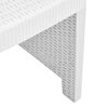 vidaXL Salon de jardin 4 pcs avec coussins Plastique Blanc